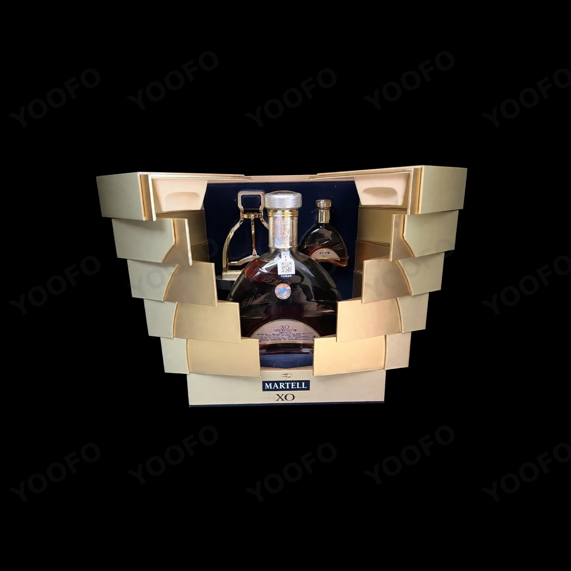 Stepped Double-Opening Wine Box