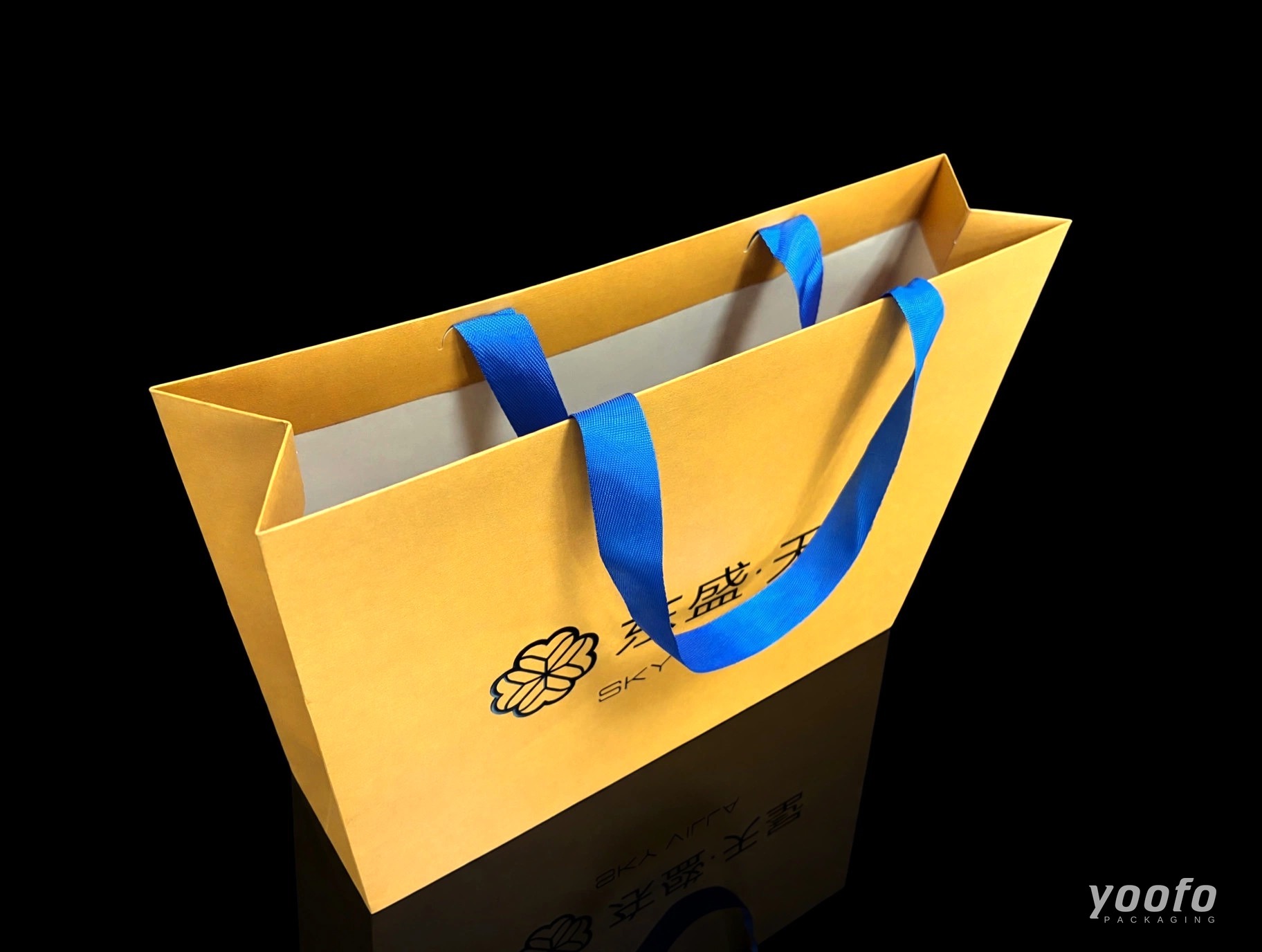 Art Paper Embossed Waistline-Free Paper Shopping Bag - 4
