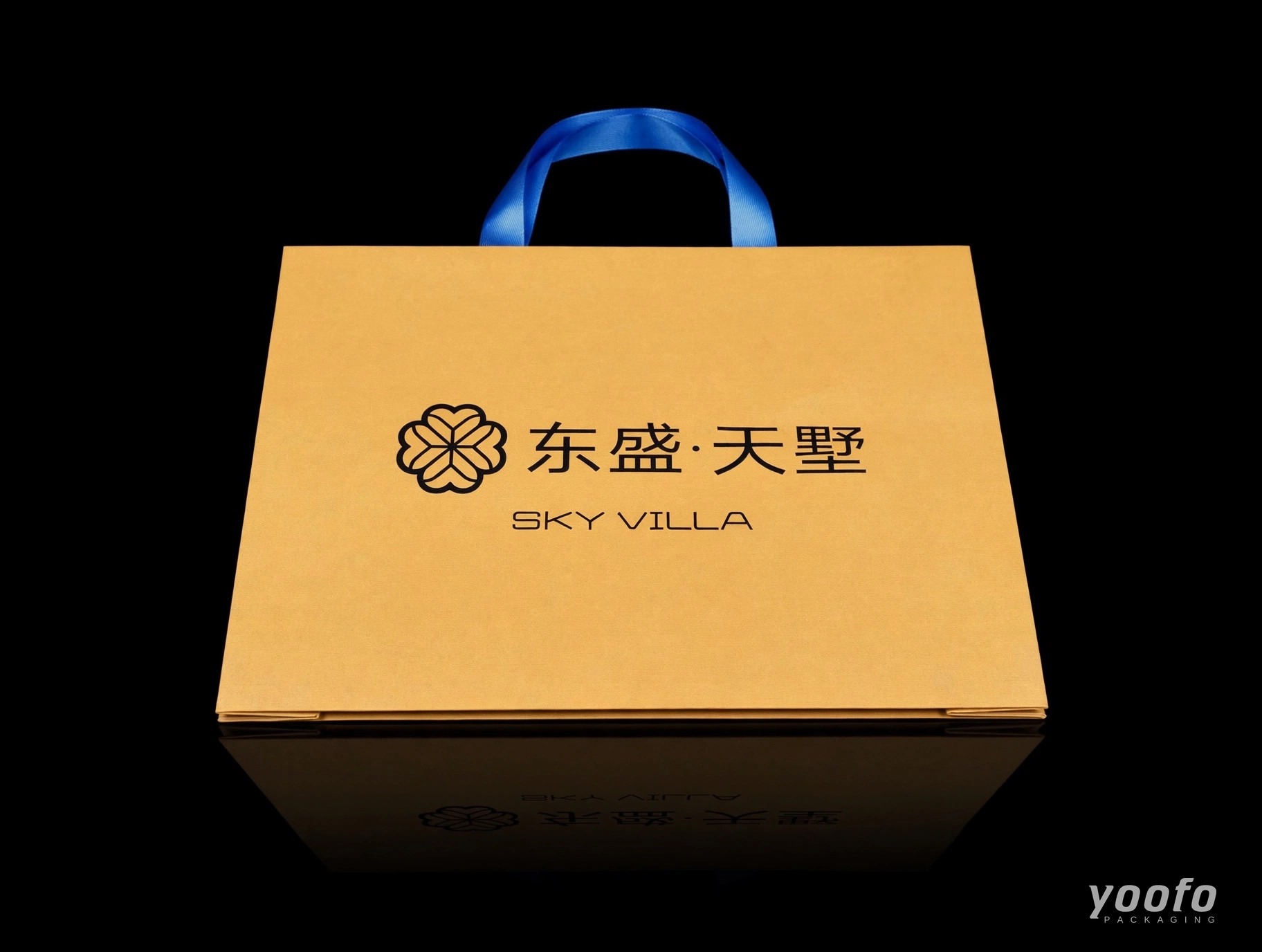 Art Paper Embossed Waistline-Free Paper Shopping Bag - 6