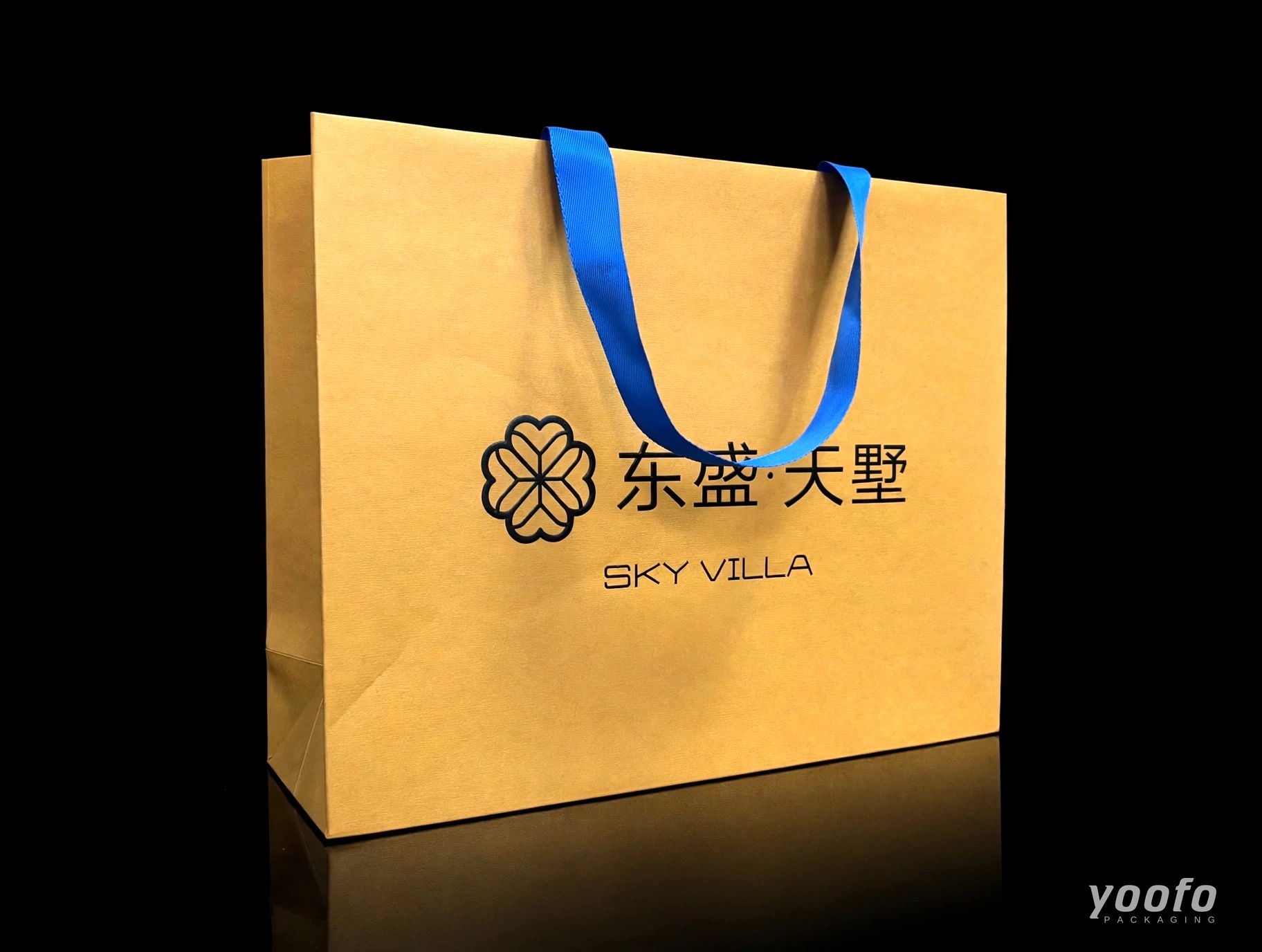 Art Paper Embossed Waistline-Free Paper Shopping Bag