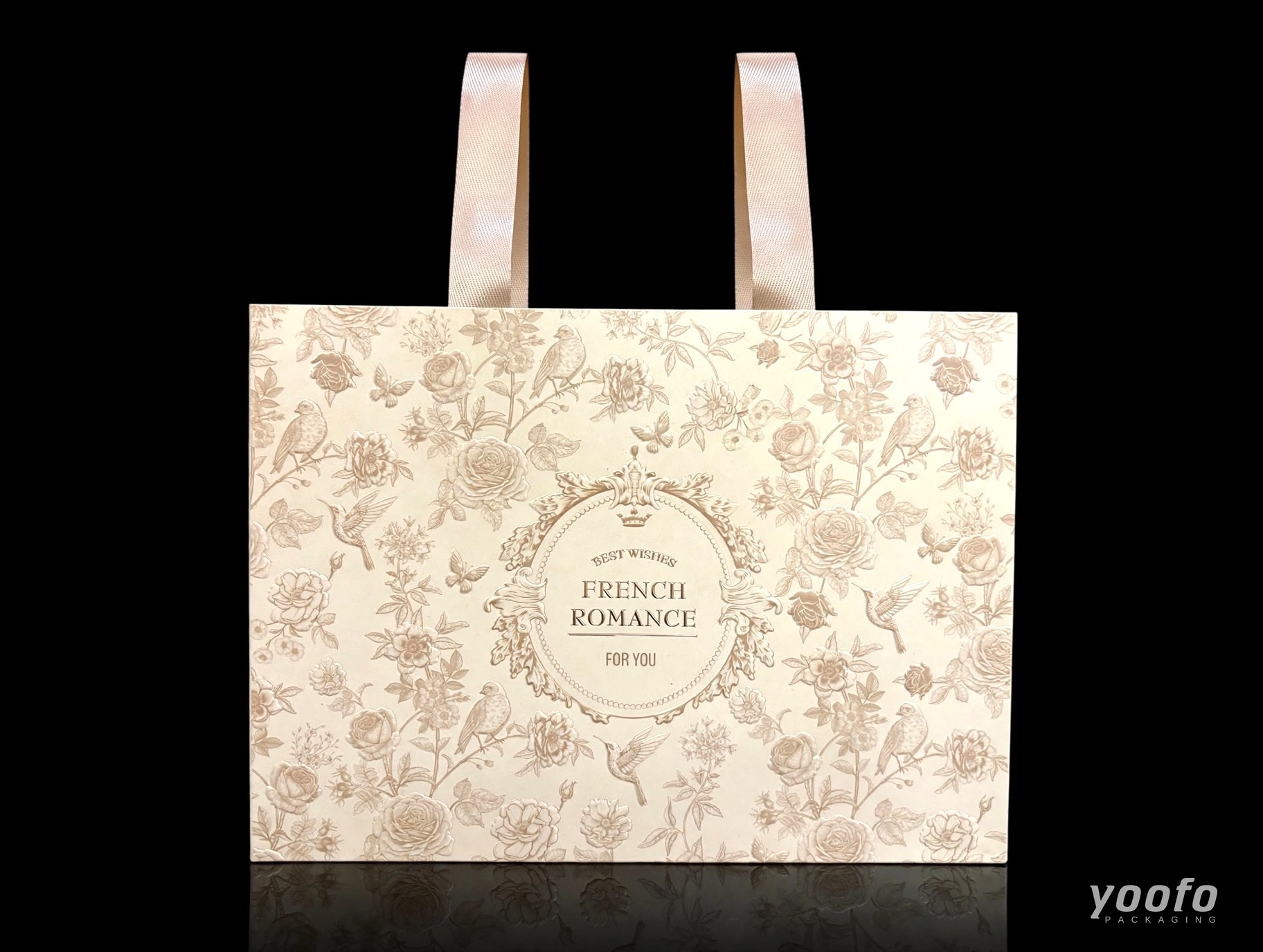 French Botanical Waistline-Free Paper Shopping Bag - 2