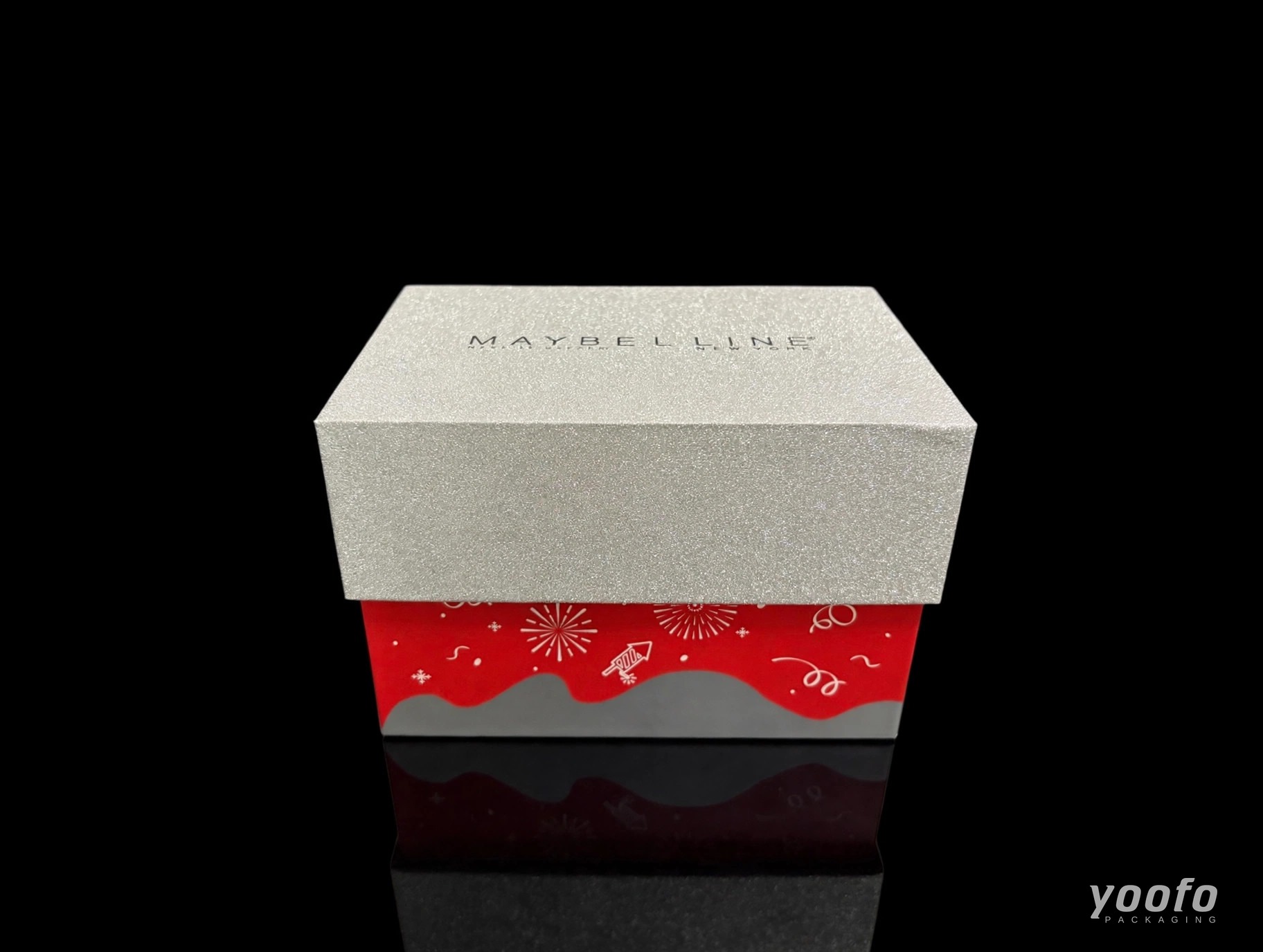 Mini Silver Glitter Christmas Gift Box &middot; Cosmetic Packaging &middot; Yoofo Packaging (2)