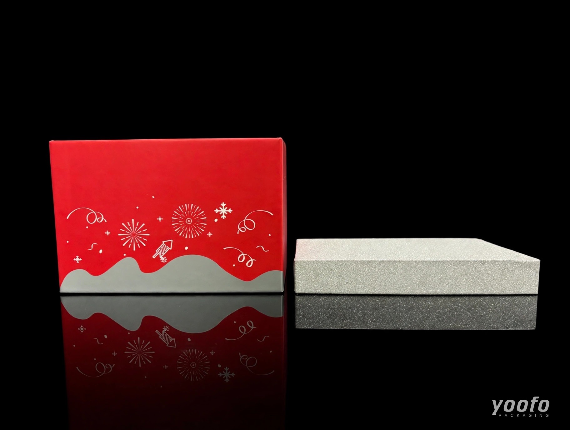 Mini Silver Glitter Christmas Gift Box &middot; Cosmetic Packaging &middot; Yoofo Packaging (3)