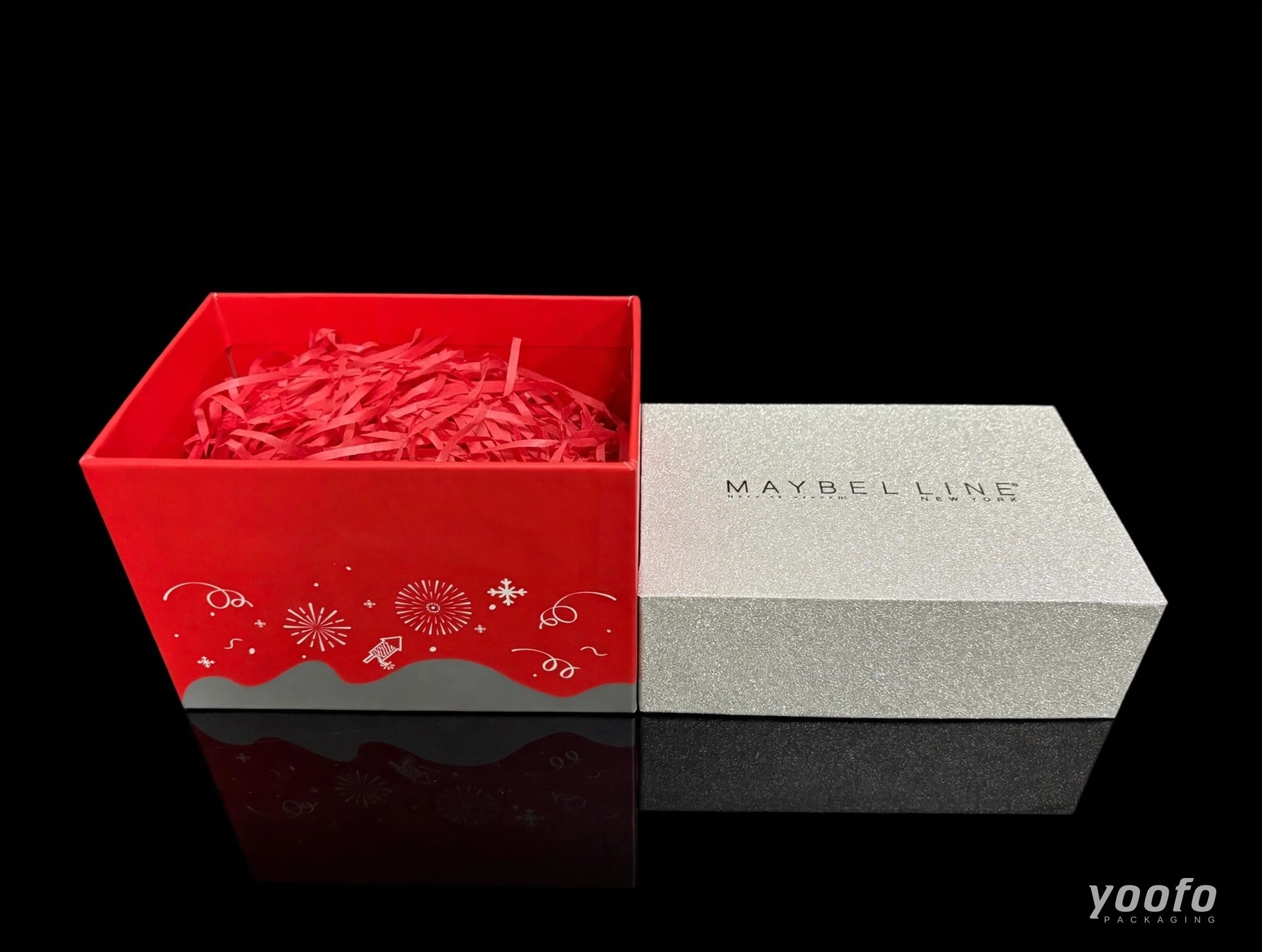 Mini Silver Glitter Christmas Gift Box &middot; Cosmetic Packaging &middot; Yoofo Packaging (4)