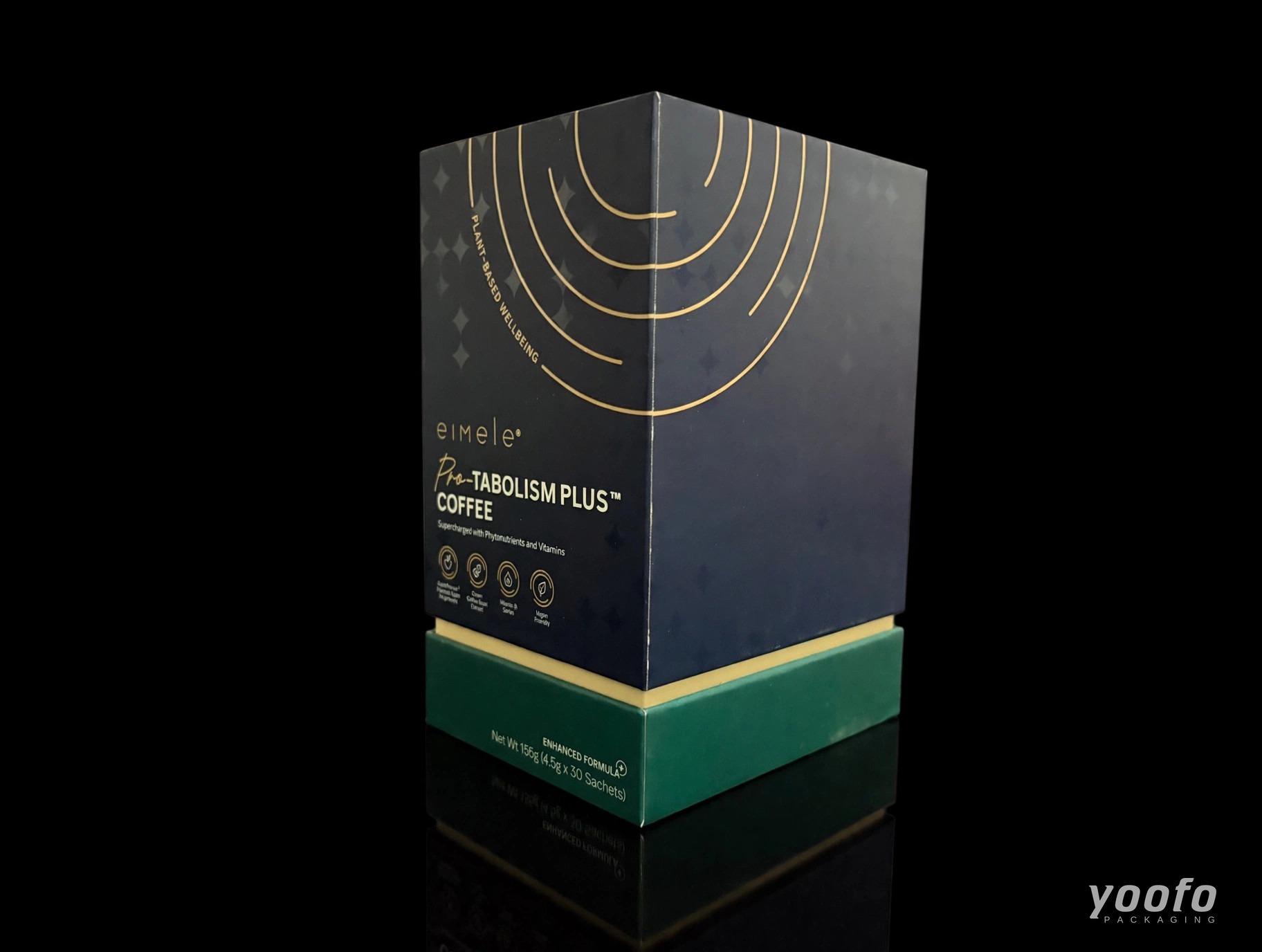 Navy Coffee Wellness Gift Box · Health Supplement Gift Box · Yoofo Packaging
