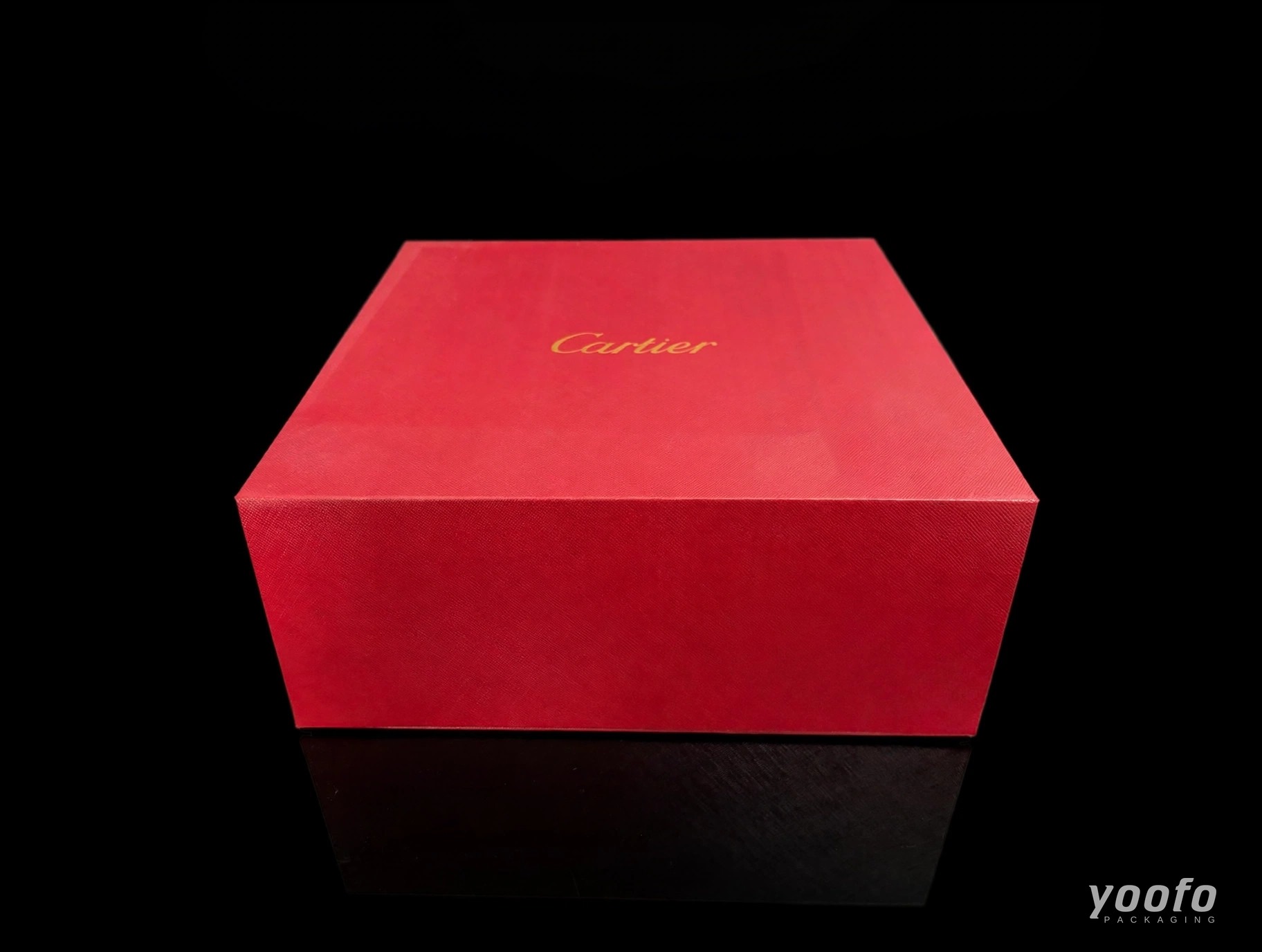 Red Rigid Gift Box with Gold Foil Logo &middot; Luxury Gift Box &middot; Yoofo Packaging (2)