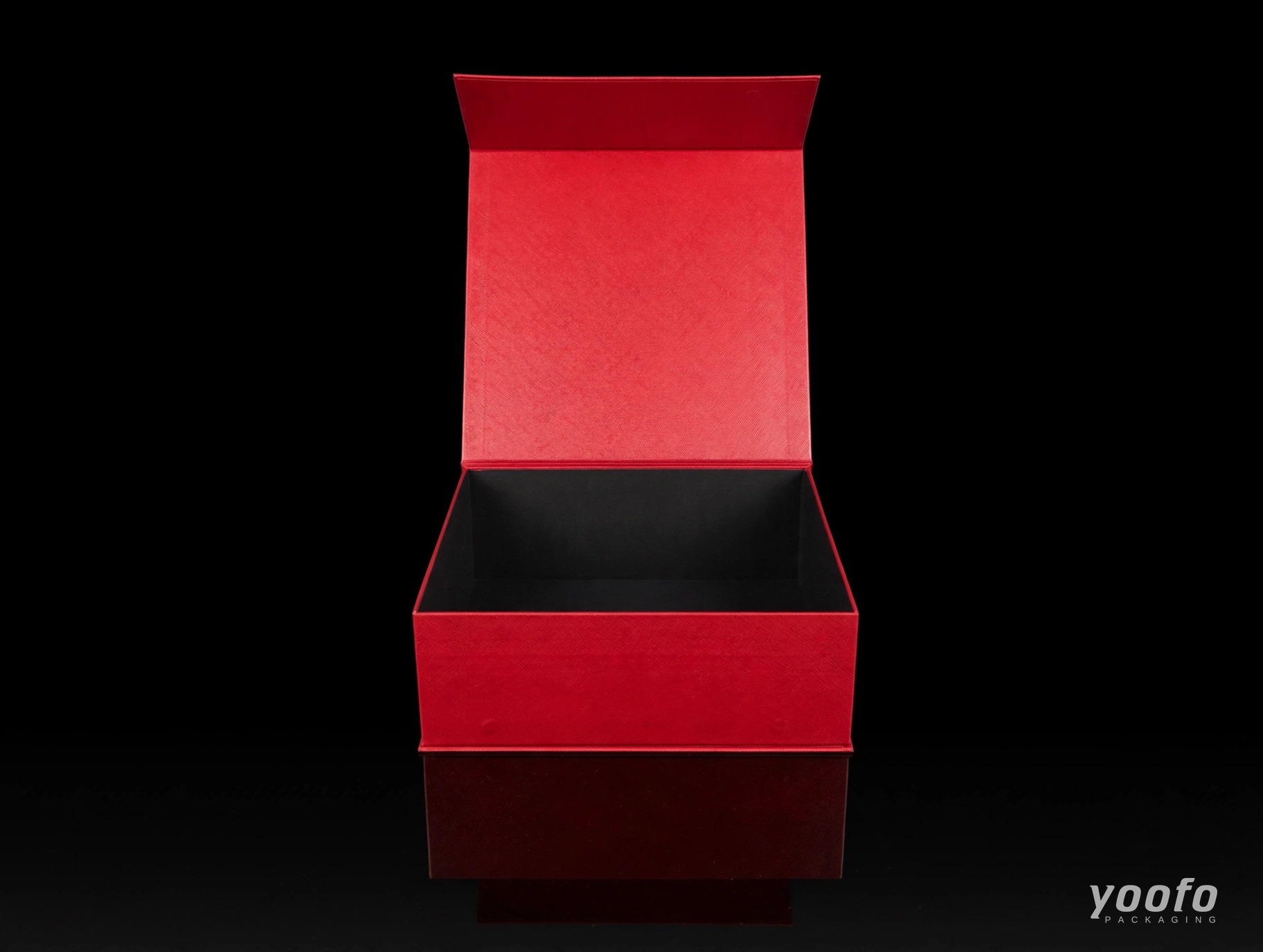 Red Rigid Gift Box with Gold Foil Logo &middot; Luxury Gift Box &middot; Yoofo Packaging (4)