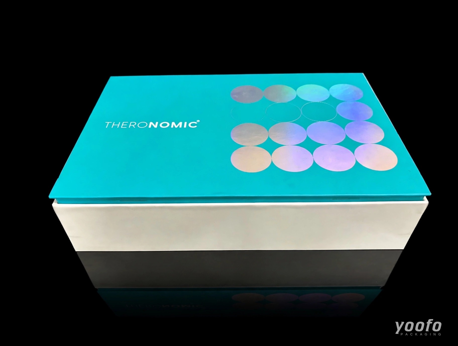 Teal Holographic Supplement Gift Box &middot; Health Supplement Gift Box &middot; Yoofo Packaging (2)