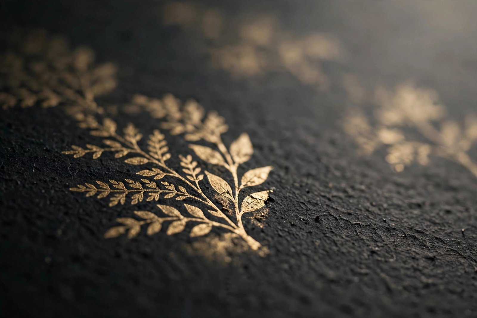 Foil stamping detail